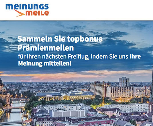 airberlin Prämienmeilen ohne zu fliegen: Mit Meinungsmeile