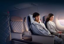 In der Premium Economy nach New York