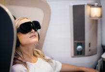 BA: Virtual-Reality Brillen auf der New York Strecke in der First! Virtual-Reality