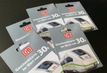 Bahn Geschenk Gutschein mit 17% Rabatt kaufen Bahn Gutschein kaufen